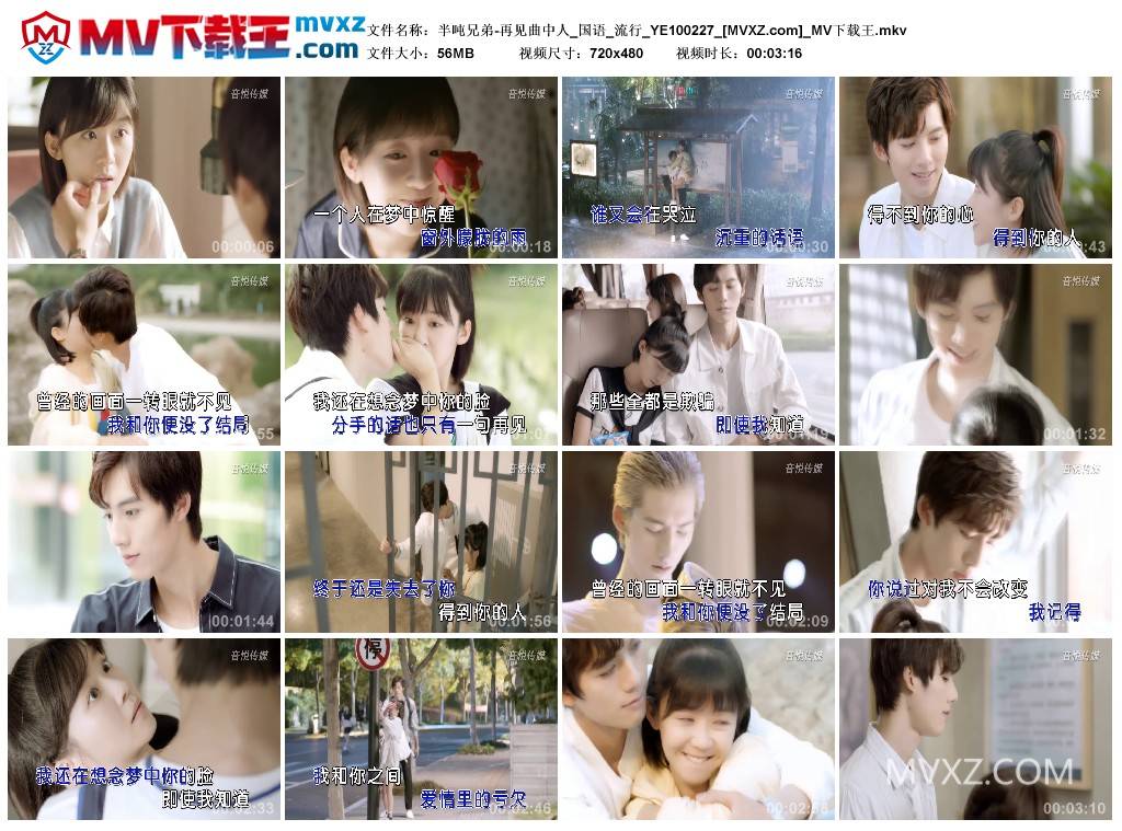 半吨兄弟-再见曲中人_国语_流行_YE100227